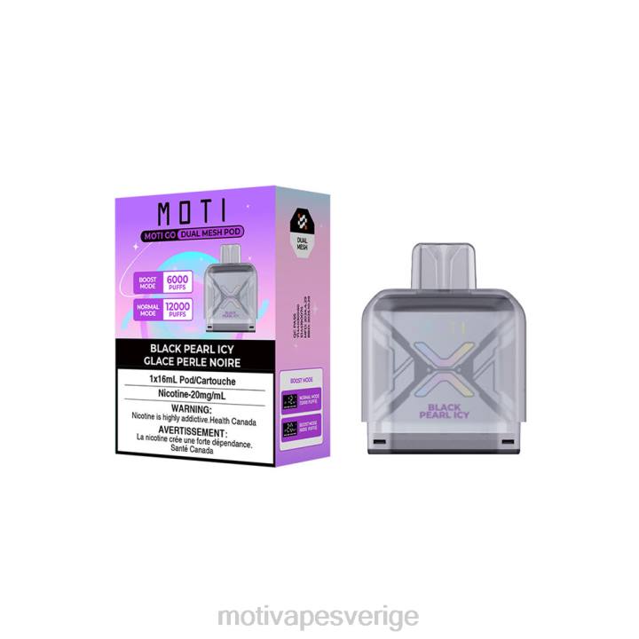 MOTI Vape Near Me - MOTI Go Pro engångs pod DR2V97 svart pärla isig
