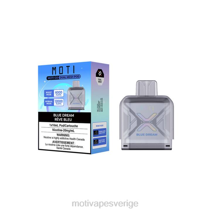 MOTI Vape Near Me - MOTI Go Pro engångs pod DR2V97 svart pärla isig