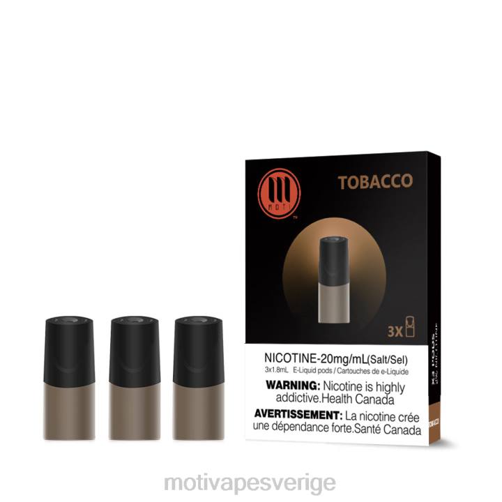 MOTI Vape Review - MOTI klassiska baljor DR2V106 krämig tobak