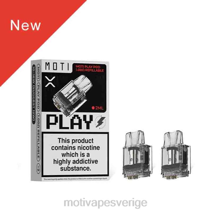 MOTI Vape Sverige - MOTI Play pod 1,00 ohm påfyllningsbar DR2V121 1 st