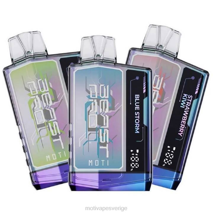 MOTI Vape Amazon - MOTI Beast Pro engångsvape (5 %, 10 000 bloss) DR2V40 blå razz is