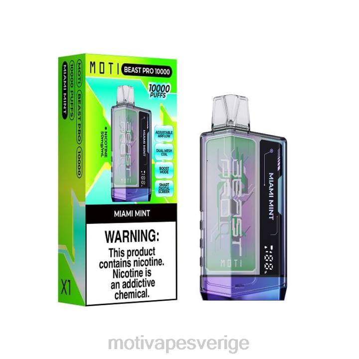 MOTI Vape Amazon - MOTI Beast Pro engångsvape (5 %, 10 000 bloss) DR2V40 blå razz is