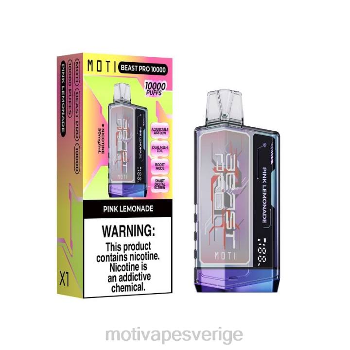 MOTI Vape Amazon - MOTI Beast Pro engångsvape (5 %, 10 000 bloss) DR2V40 blå razz is