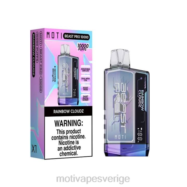 MOTI Vape Amazon - MOTI Beast Pro engångsvape (5 %, 10 000 bloss) DR2V40 blå razz is