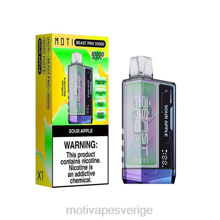 MOTI Vape Amazon - MOTI Beast Pro engångsvape (5 %, 10 000 bloss) DR2V40 blå razz is