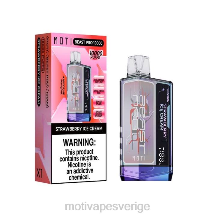 MOTI Vape Amazon - MOTI Beast Pro engångsvape (5 %, 10 000 bloss) DR2V40 blå razz is