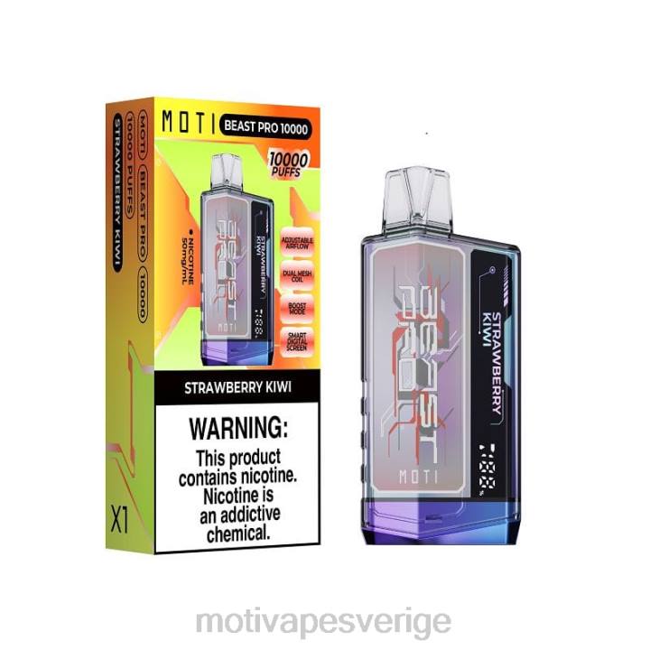 MOTI Vape Amazon - MOTI Beast Pro engångsvape (5 %, 10 000 bloss) DR2V40 blå razz is