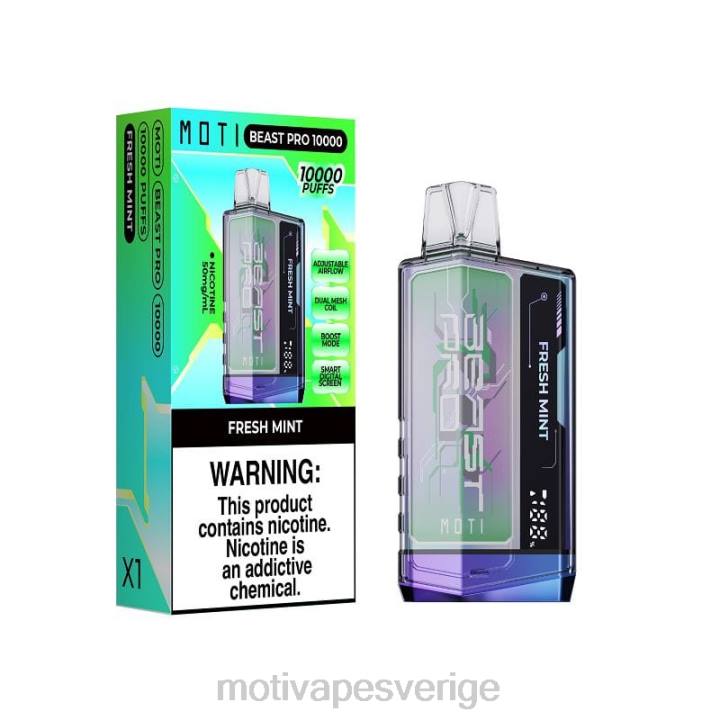 MOTI Vape Amazon - MOTI Beast Pro engångsvape (5 %, 10 000 bloss) DR2V40 blå razz is