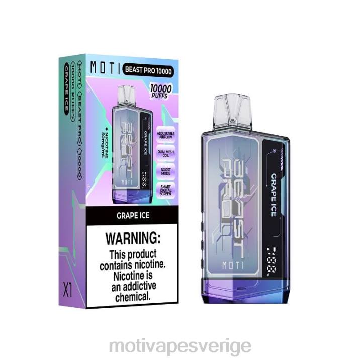 MOTI Vape Amazon - MOTI Beast Pro engångsvape (5 %, 10 000 bloss) DR2V40 blå razz is