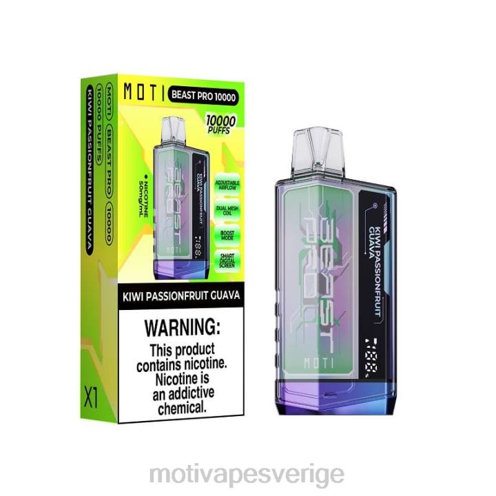 MOTI Vape Amazon - MOTI Beast Pro engångsvape (5 %, 10 000 bloss) DR2V40 blå razz is