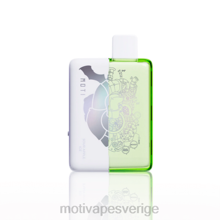 MOTI Vape Pods - MOTI Duo 9000 engångsvape (5%, 9000 bloss) DR2V65 sur äppelis