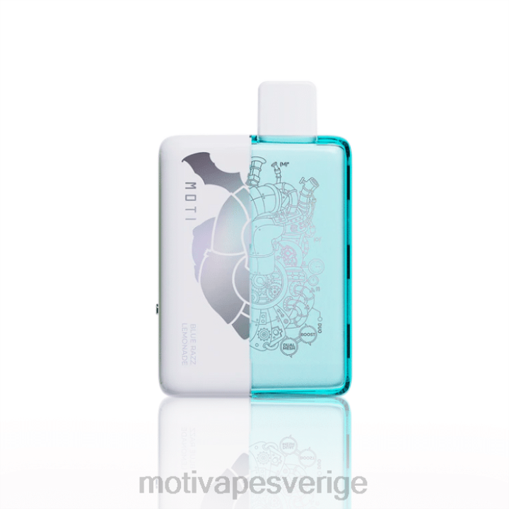 MOTI Vape Price - MOTI Duo 9000 engångsvape (5%, 9000 bloss) DR2V64 blå razz lemonad