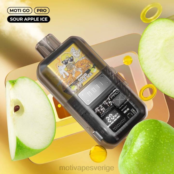 MOTI Vape Amazon - MOTI Go Pro engångsvape (5%, 12000 bloss) DR2V20 sur äppelis