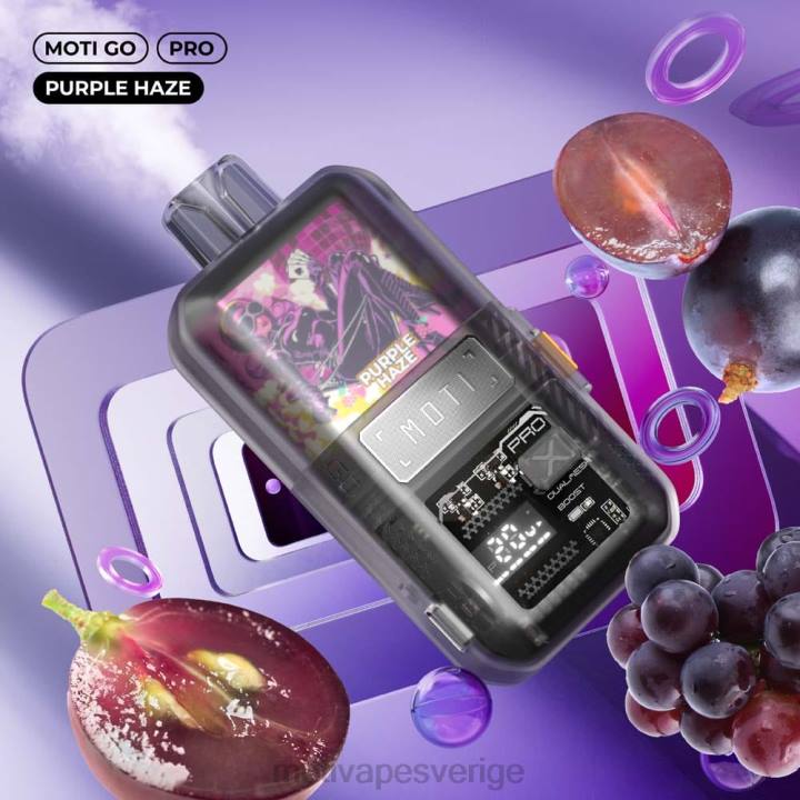 MOTI Vape For Sale - MOTI Go Pro engångsvape (5%, 12000 bloss) DR2V19 Purple Haze