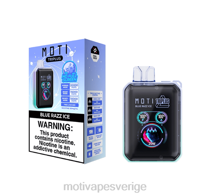 MOTI Vape Disposable Sverige - MOTI Triplus 20k engångsvape (5 %, 20 000 bloss) DR2V8 rosa lemonad