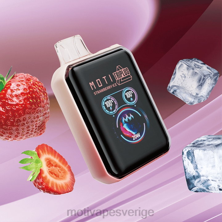 MOTI Vape For Sale - MOTI Triplus 20k engångsvape (5 %, 20 000 bloss) DR2V9 jordgubbsis