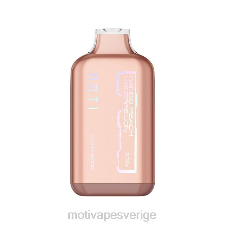 MOTI Vape Review - MOTI Ultra engångsvape (5%, 6000 bloss) DR2V36 mango persika vattenmelon